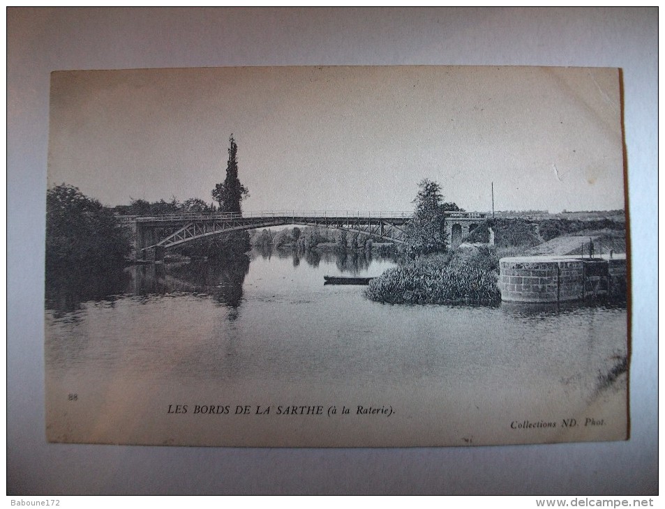 Carte Postale Les Bords De La Sarthe à La Raterie - Allonnes