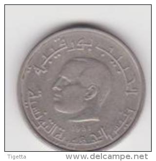 TUNISIA   1/2 DINAR ANNO 1983 - Tunesien