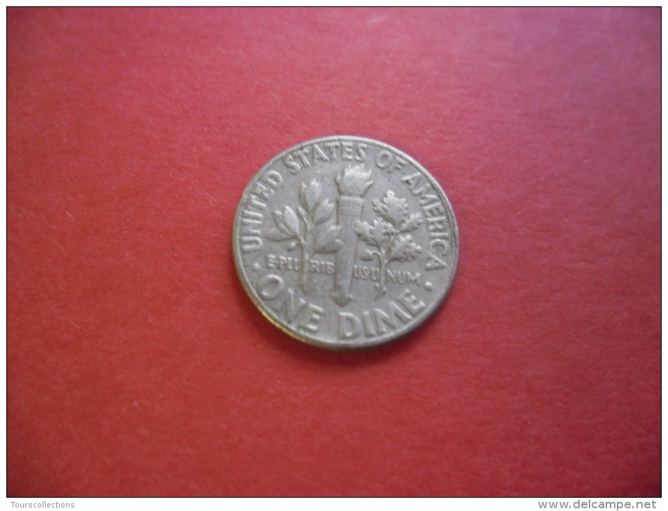 ETATS UNIS @ 10 Cents Roosevelt Dime De 1958 Argent Silver 2,5 Gr à 90% @ 2 Photos - USA - 1916-1945: Mercury (Mercurio)