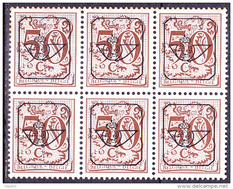 Belgien Belgium Belgique - Vorausentwertung Polyvalent Papier (MiNr: 2010ZV) 1980/5 - Postfrisch ** MNH - Typos 1967-85 (Lion Et Banderole)