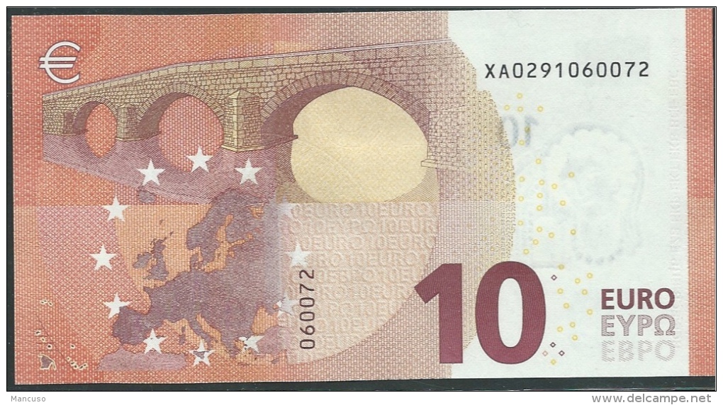 10  EURO DRAGHI  GERMANY  XA X001 E1   UNC - 10 Euro