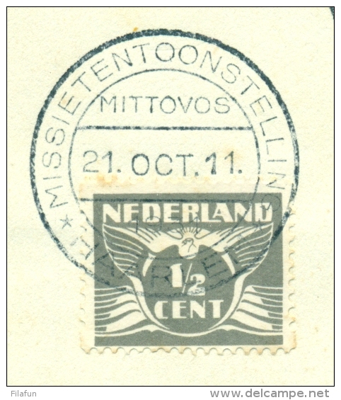 Nederland - 1931 - 3x Stempel Missietentoonstelling Haarlem Op Drukwerkje - Poststempels/ Marcofilie