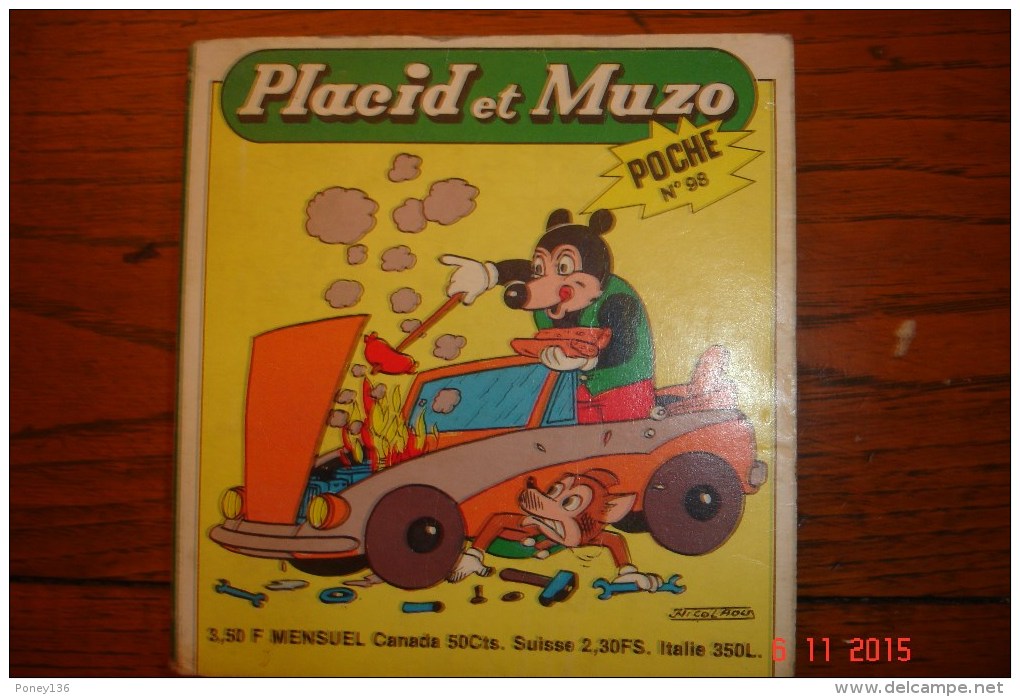 Placid Et Muzo .N°98.Poche.1977.194 Pages.11,5X12Cms. - Pif - Autres