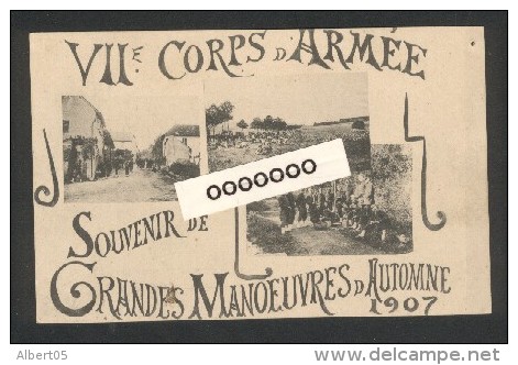 Souvenir Des Grandes Manoeuvres D'Automne 1907 - 7 ème Corps D'armée - Manovre