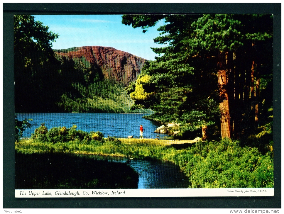 IRELAND  -  Glendalough  The Upper Lake  Unused Vintage Postcard As Scan - Wicklow