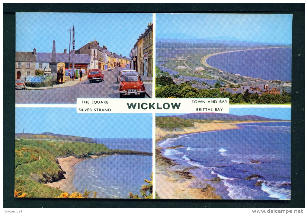 IRELAND  -  Wicklow  Multi View  Unused Vintage Postcard As Scan - Wicklow