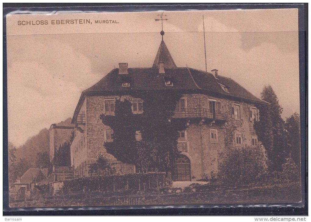 Germany1907:Postcard  Of SchlossEberstein On Card Sent From Obertsroh To Florentia(Italy) - Briefe U. Dokumente