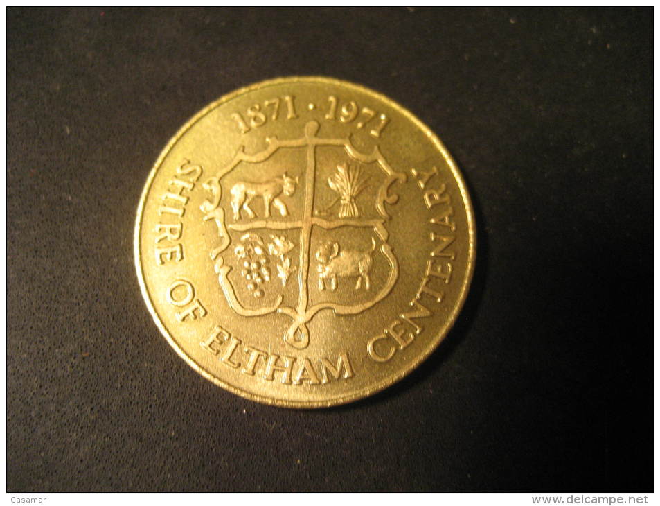SHIRE OF ELTHAM 1971 Centenary Medal AUSTRALIA - Autres & Non Classés