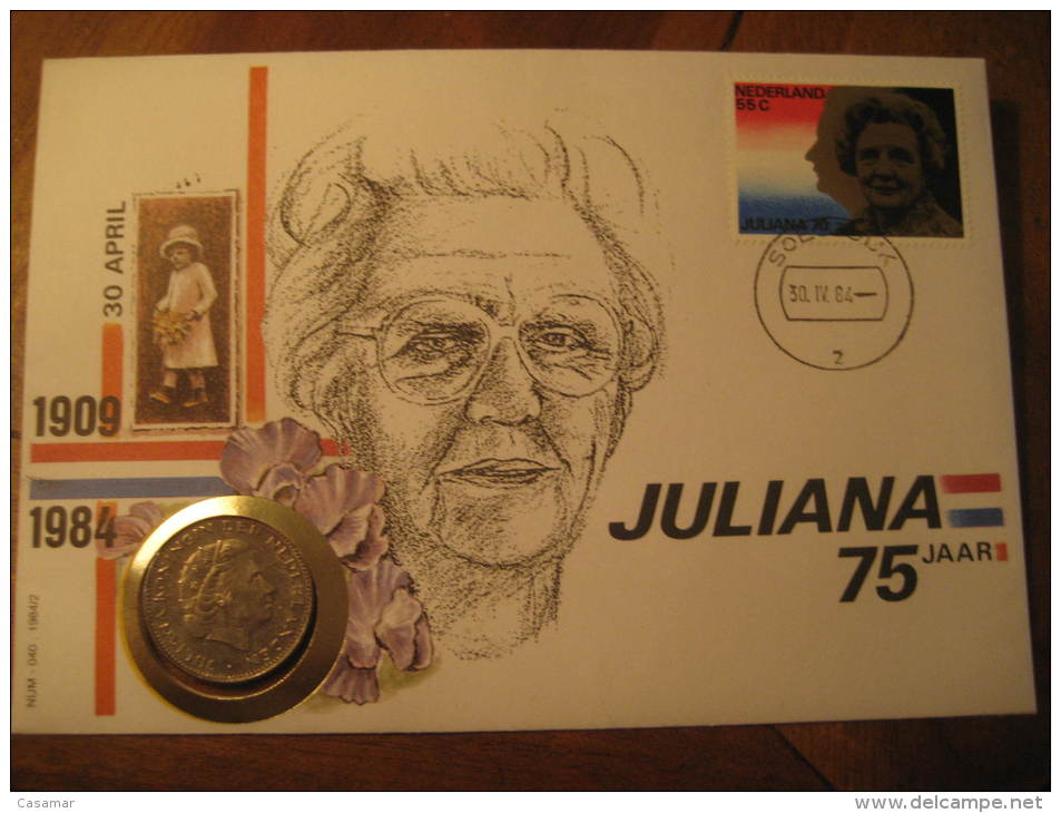 KM # 191 Juliana 2 1/2 C + Fdc Cover 1980 Coin Netherlands Holland - 1948-1980 : Juliana