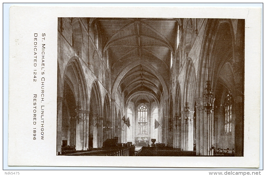 LINLITHGOW : ST MICHAEL'S CHURCH - INTERIOR - West Lothian