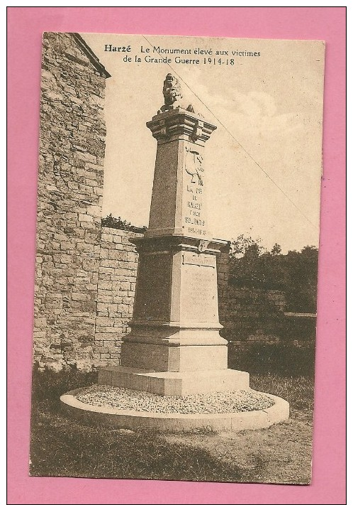 C.P.  Harzé  :  Monument  1914-1918 - Aywaille