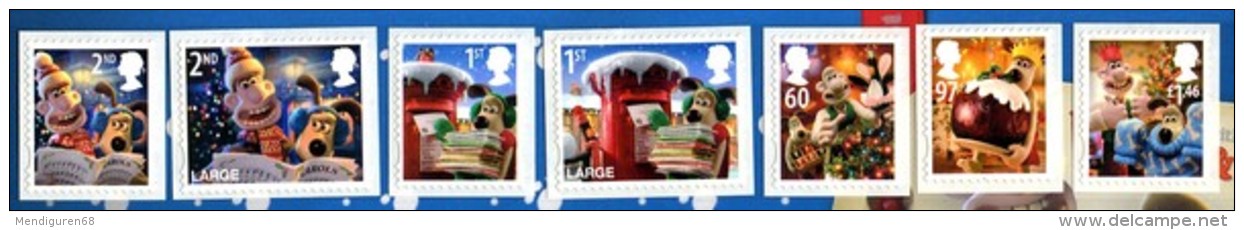 GROSSBRITANNIEN GRANDE BRETAGNE GB 2010 CHRISTMAS S/A SET OF 7 MNH SG 3128-34 MI 3016-22 SC 2850-56 YT 3402-8 - Unused Stamps