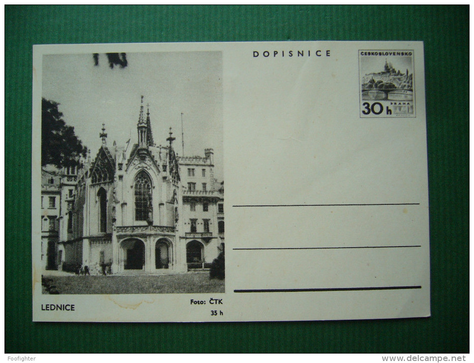 Czechoslovakia 1965: CDV 153-9 -  Postal Stationery Entier Ganzsache - Lenice Castle - Unused - Covers