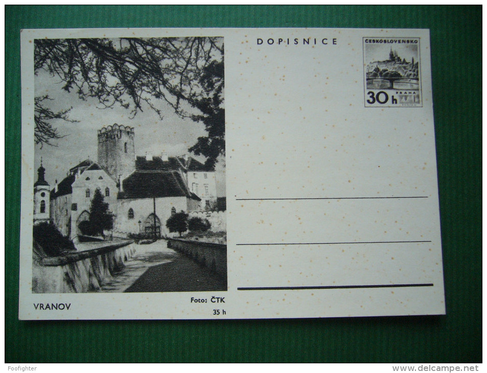 Czechoslovakia 1965: CDV 153-22 -  Postal Stationery Entier Ganzsache - Vranov Castle - Unused - Enveloppes