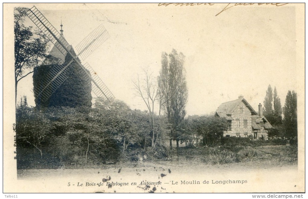 Le Bois De Boulogne En Automne - Le Moulin à Vent De Longchamps - Autres & Non Classés