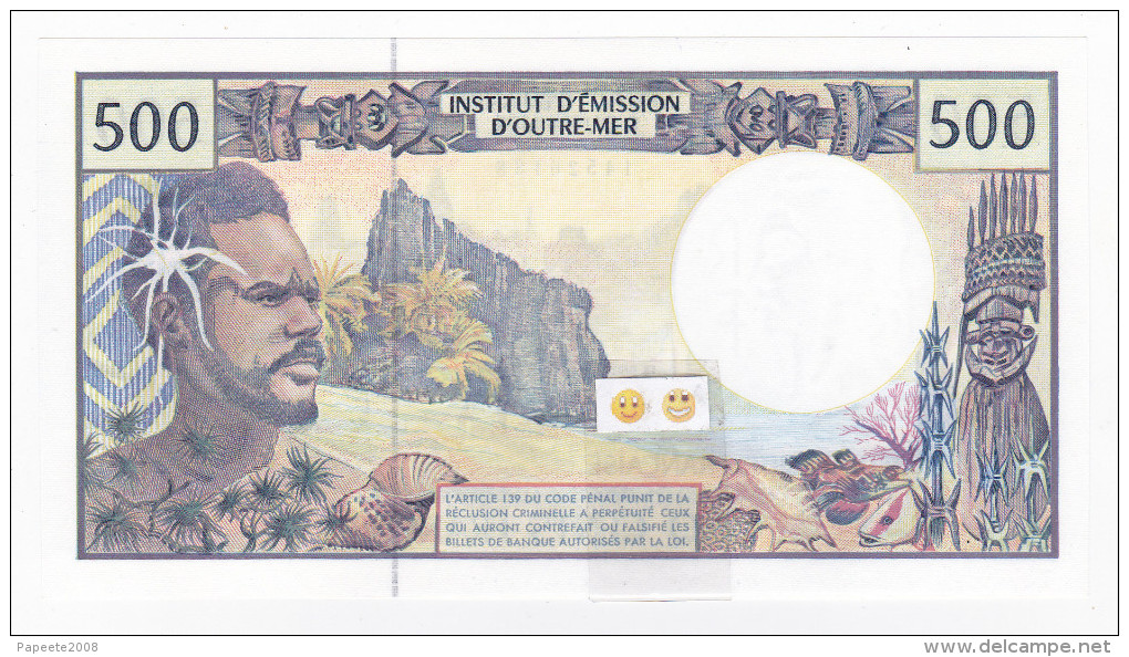 Polynésie Française / Tahiti - 500 FCFP - V.006 / Pouilleute-Ferman-Audren - (1998-2000) - Französisch-Pazifik Gebiete (1992-...)