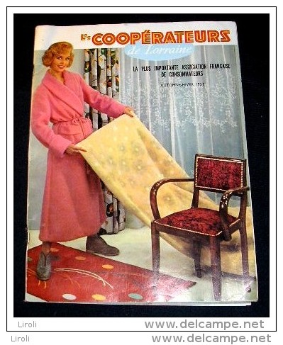 Catalogue. LES COOPERATEURS  Lorraine : AUTOMNE -HIVER 1958 - Mode