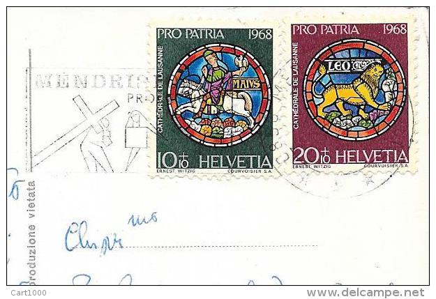 1968 PRO PATRIA - Storia Postale