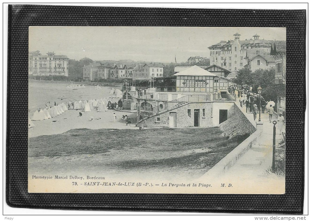 CPA SAINT JEAN DE LUZ La Pergola Et La Plage - Saint Jean De Luz