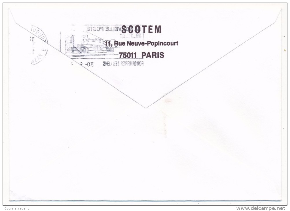 OMEC S/enveloppe => La Nouvelle Poste - Fougères Les Lens 19/11/92 Sur 2,20 Roulette Briat - Other & Unclassified
