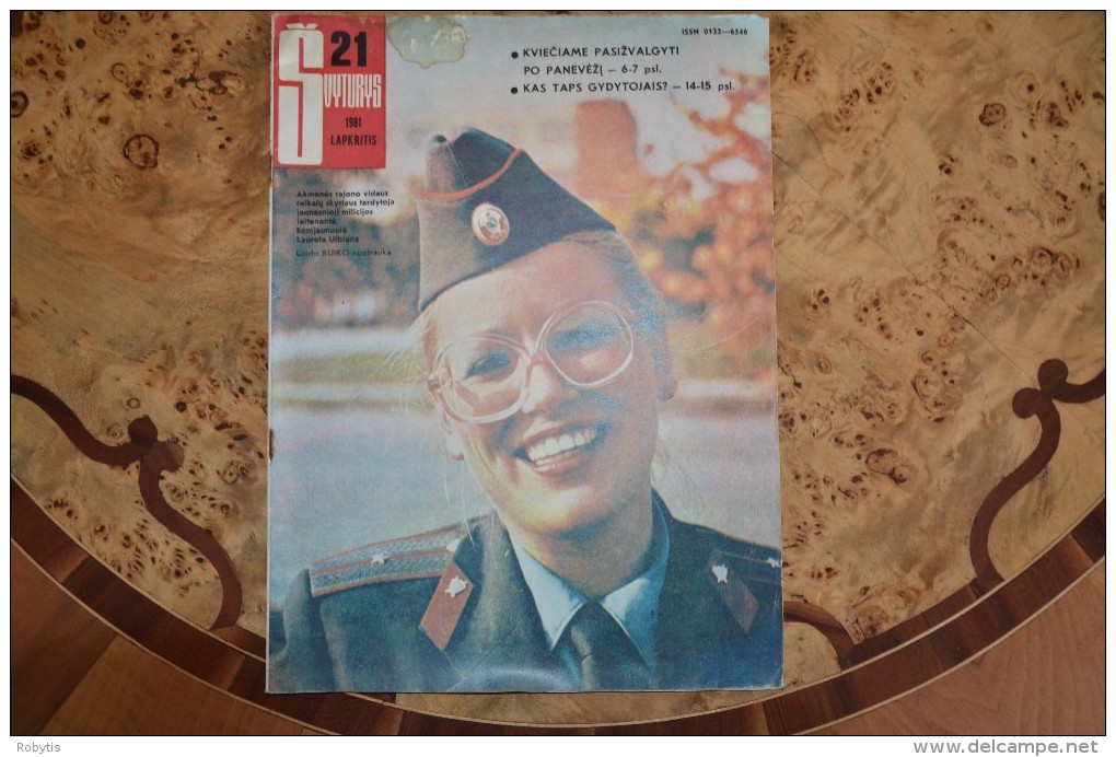 Litauen Lithuania Magazine "Svyturys" 1981 Nr.21 Chess Police - Revues & Journaux