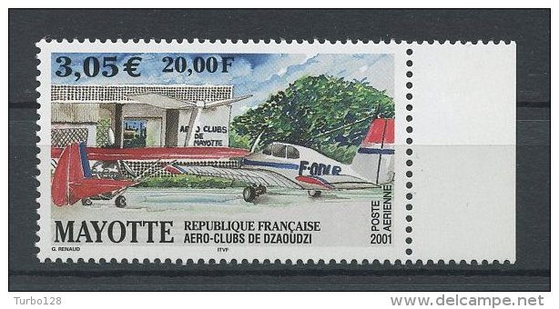 MAYOTTE 2001 PA N° 5 **  Neuf = MNH Superbe Avions Planes  Aéro Clubs Dzaoudzi - Poste Aérienne