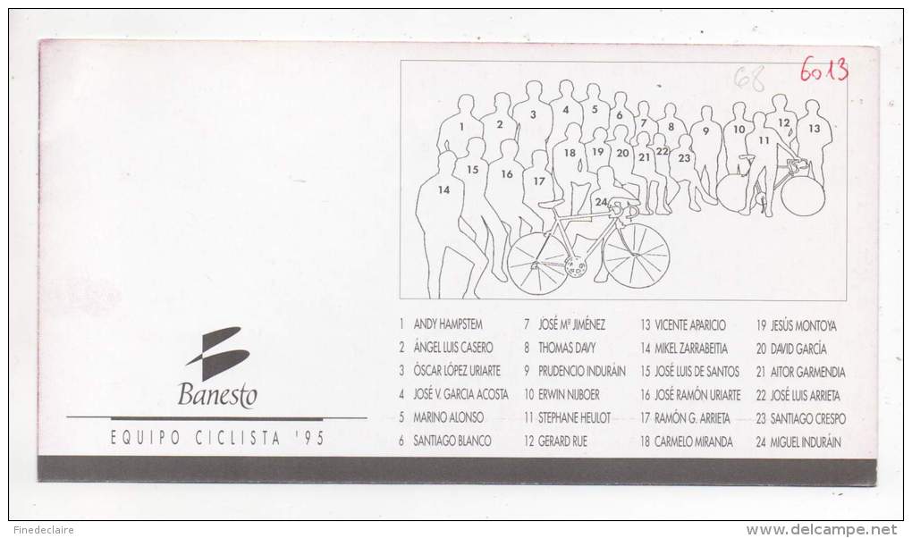Cyclisme - Ramon G. Arrieta, Equipe Cycliste Banesto 95 - Cyclisme