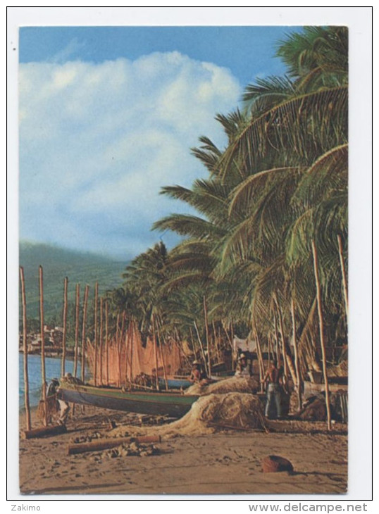 MARTINIQUE - SAINT PIERRE-FILETS SUR LA PLAGE -RECTO/VERSO-C25 - Autres & Non Classés