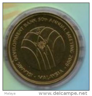 Malaysia  2005 1 Ringgit Nordic Gold Coin BU Islamic Development Bank IDB - Malaysia