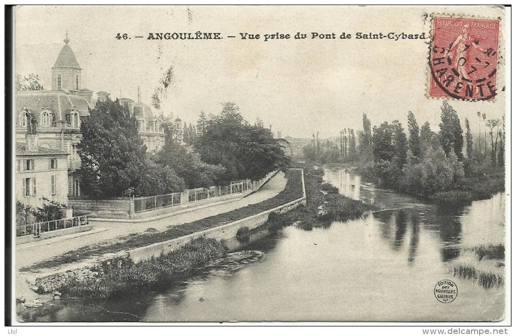 ANGOULEME , La Charente , Vue Prise Du Pont De Saint Cybard , 1907 - Angouleme