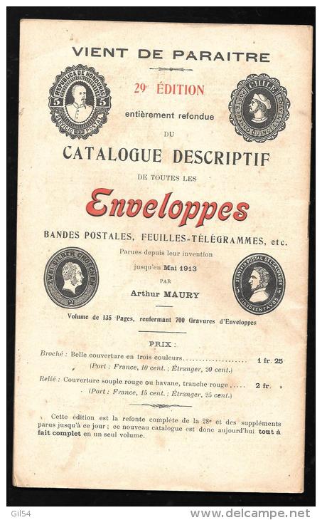 N°396 - 1 Er Octobre 1913 - Le Collectionneur De Timbres-poste - Arthur Maury  - Vifgo501 - Francesi (prima Del 1940)