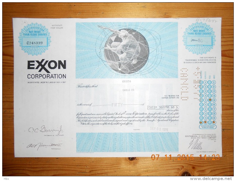 EXXON Corporation - 1976 - Pétrole