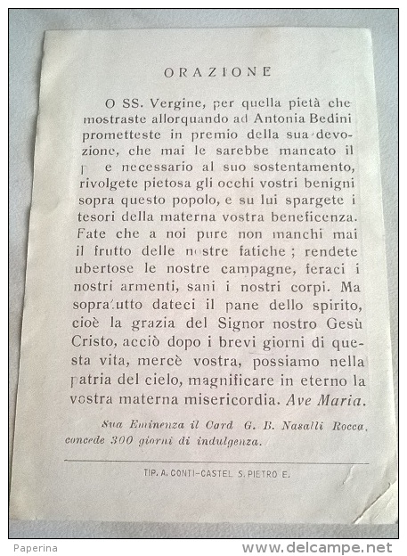 SANTINO B.V. DI POGGIO VENERATA NEL SUO SANTUARIO NEL COMUNE DI CASTEL SAN PIETRO EMILIA - Santini