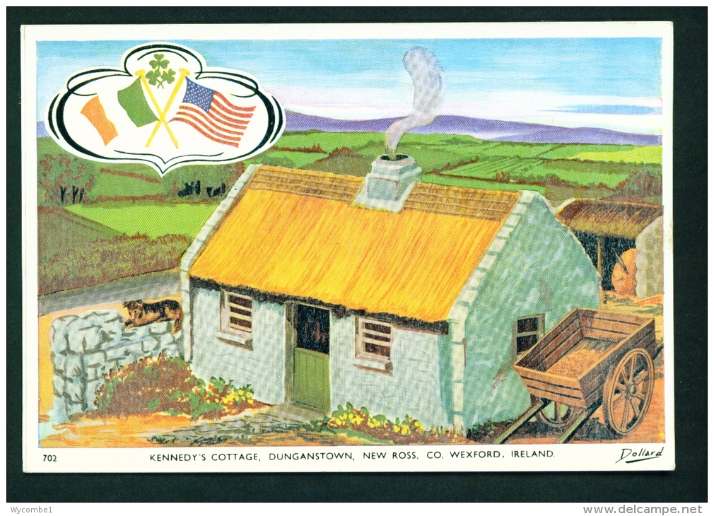 IRELAND  -  Kennedy's Cottage  Dunganstown  Unused Vintage Postcard As Scan - Wexford