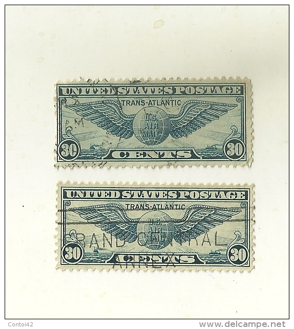 TIMBRE STAMP  UNITED STATES POSTAGE TRANS ATLANTIC COLLECTION OBLITERATION ETATS UNIS - Collections