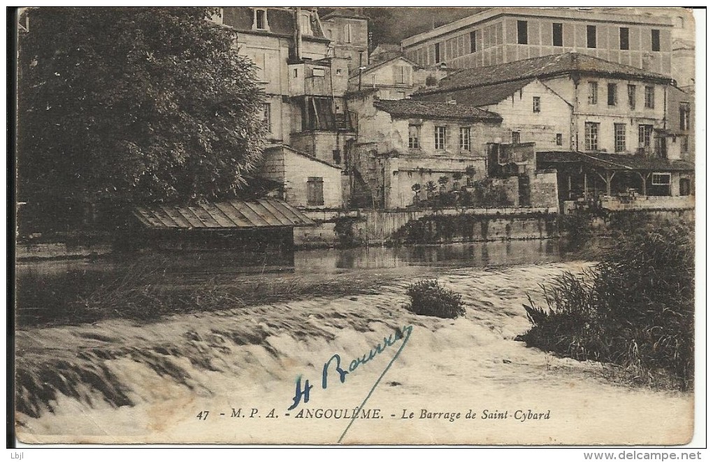 ANGOULEME , Le Barrage De Saint Cybard , 1930 - Angouleme