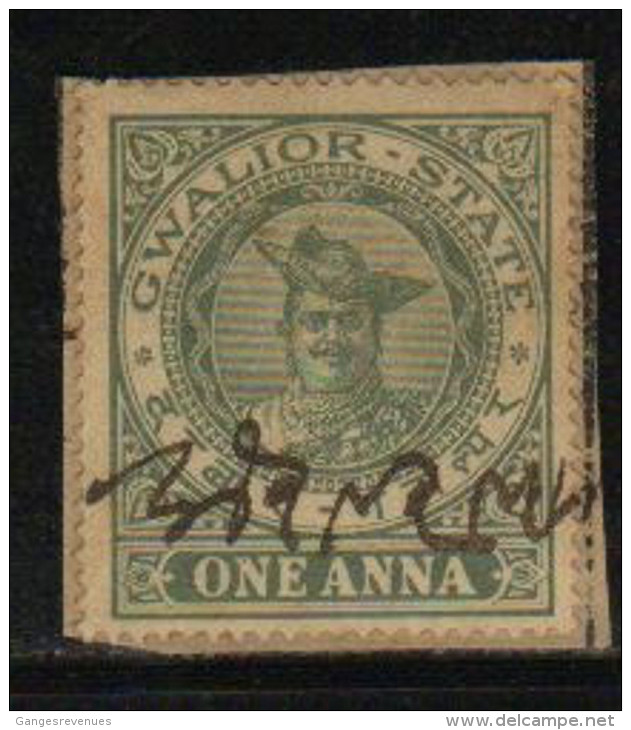 GWALIOR  State  1A  Revenue Type 41 K&M 410 # 86902 Inde Indien  India Fiscaux Fiscal Revenue - Gwalior