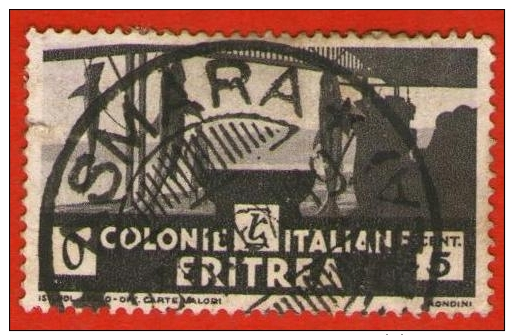 Italia Regno 1933 - Eritrea - Serie Pittorica Cat. Unificato 207 - Eritrea