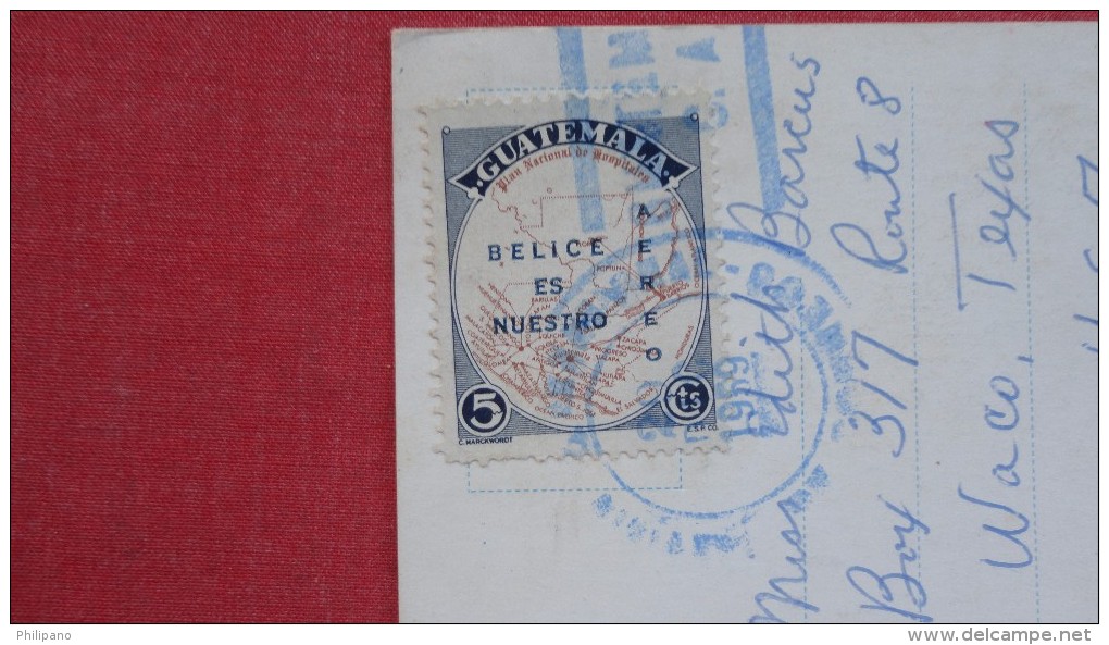 Guatemala  Has Stamp & Cancel  Paper Rub Top Center===   ===ref   2063 - Guatemala