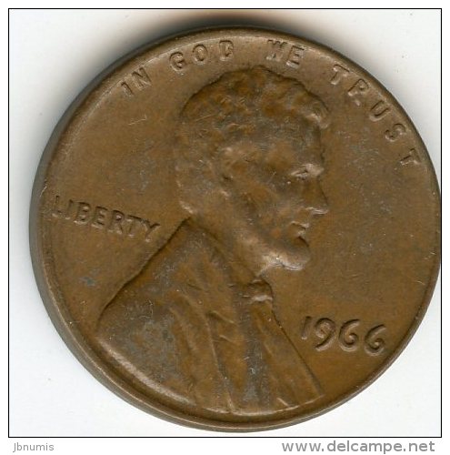 Etats-Unis USA 1 Cent 1966 KM 201 - 1959-…: Lincoln, Memorial Reverse