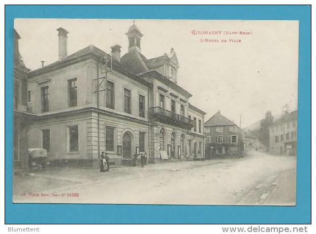 CPA L'Hôtel De Ville GIROMAGNY 90 - Giromagny