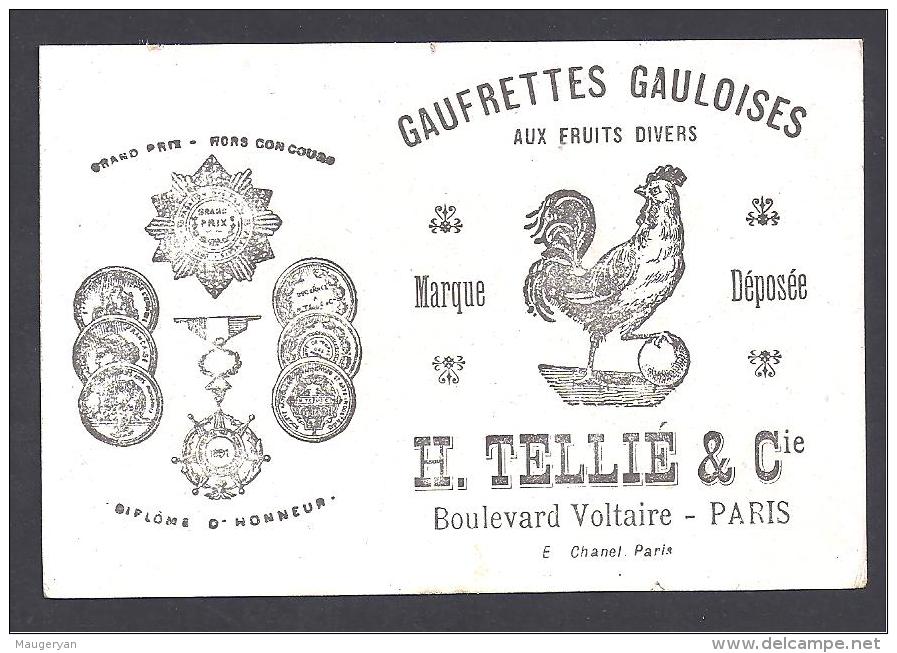 Gaufrettes Gauloises -  H. TELLIE & Cie ( 2 Scans ) - Sonstige & Ohne Zuordnung