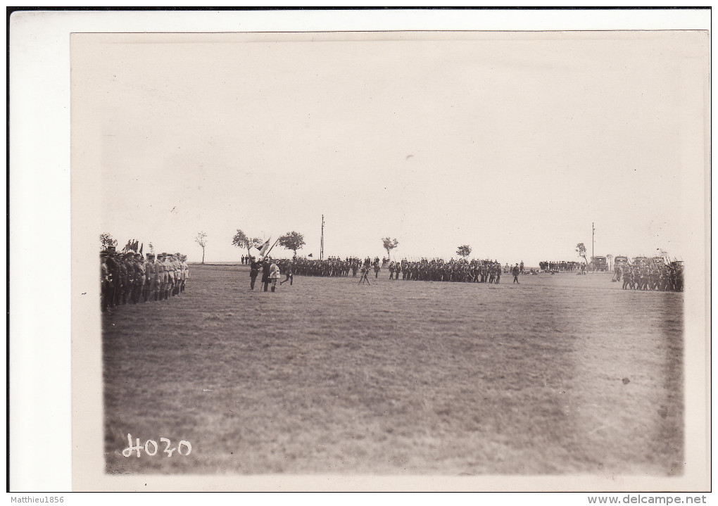 Foto 19 September 1925 KALL (Euskirchen Eifel) - Flaggenübergabe Jäger, Französisch Soldaten, Armée Du Rhin (A123, Ww1) - Euskirchen