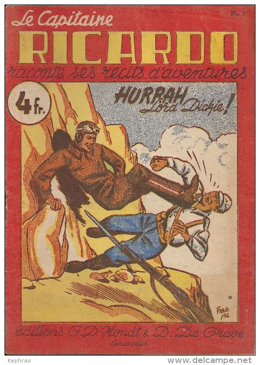 Le Capitaine RICARDO - N° 7 - HURRAH Lord Dickie - TBE - Adventure