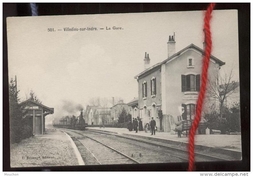 VILLEDIEU SUR INDRE: La Gare - Altri & Non Classificati