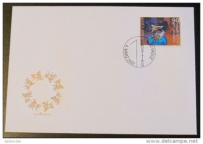 Liechtenstein - 2002 Abeille Dans L'espace  (unused Stamp + FDC) - Lettres & Documents