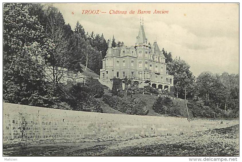 - Pays Divers - Belgique - Ref E 232 - Trooz - Chateau Du Baron Ancion  - Carte Bon Etat - - Autres & Non Classés