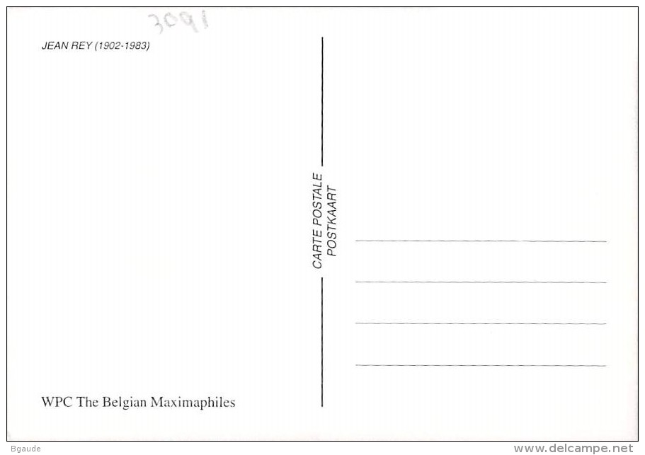 BELGIQUE CARTE MAXIMUM   NUM.YVERT  3091 JEAN REY - 2001-2010