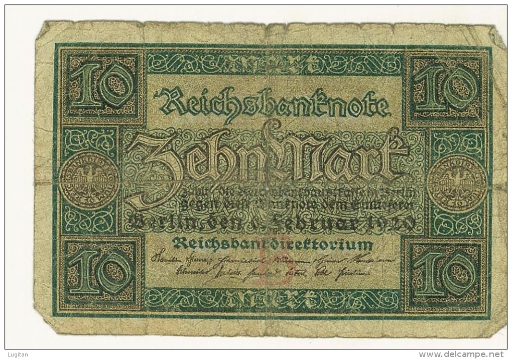 GERMANIA - 10 MARK - 1920 - C8597141 - 10 Mark