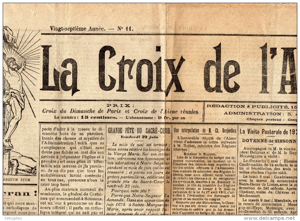 AISNE 02 LAON SOISSONS AUTREVILLE MAAST-ET-VIOLAINE PERNANT MARGIVAL VOULPAIX VERVINS - Historical Documents